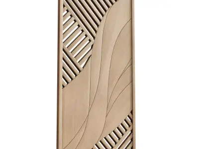 Wood Wall Decor Collection 01 3D model