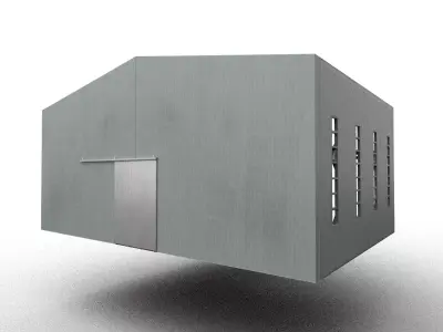 Modular Low Poly Factory Kit Scaleable Warehouse Low-poly 3D model