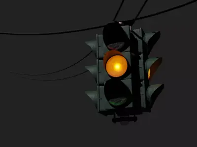 Traffic Light Suspended 3D model