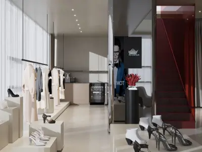 LUXURY BRAND STORE FULL 3D SCENE 3D model