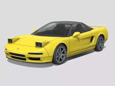 Honda NSX TypeR 1992 Low-poly 3D model