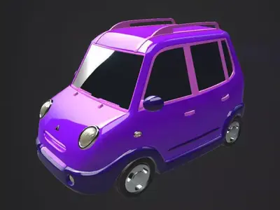 Cartoon car 3D model