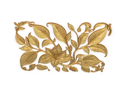 Classic carved decor ornament 416 3D model