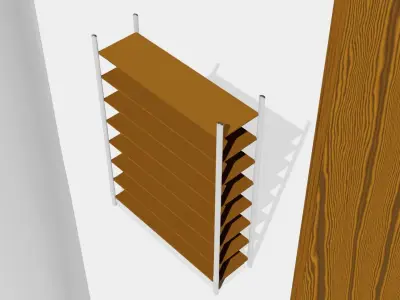 Modern shelf 3D model