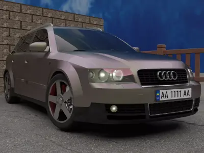 Audi A4 B6 Avant Free 3D model