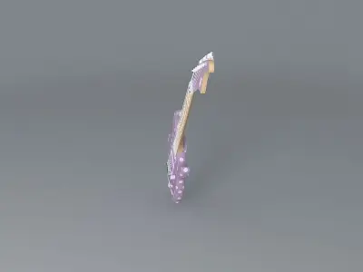 Sands Purple Dot Guitar Free 3D model