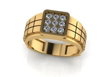 men ring 3D print model