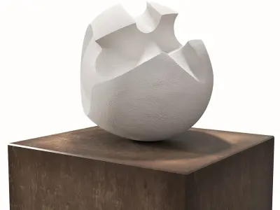 James Oughtibridge White Convex Form 3D model