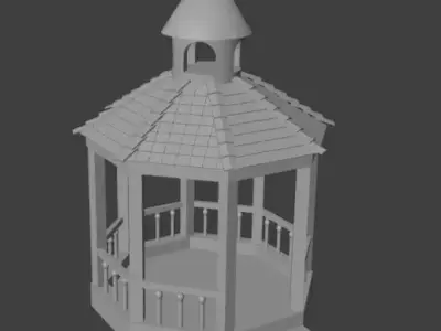 Camellia Low-poly 3D model