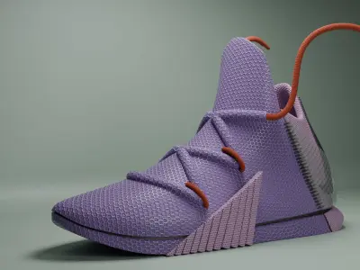 Nike shoe - Purple 3D model