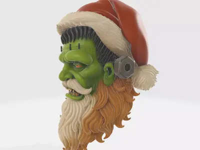 Frankenstein Santa Claus Christmas Ornament Holiday Monster  3D print model