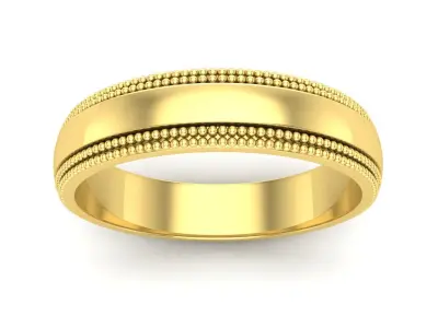 AV 609 Wedding Band Traditional Fit 3D print model