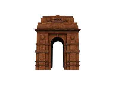 india gate 3d model 3D model