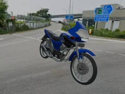 Free motorcycle Free low-poly 3D model