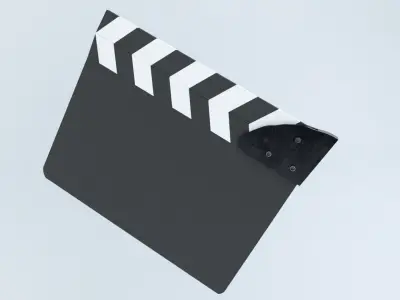 Clapperboard - Clapper Board Low-poly 3D model
