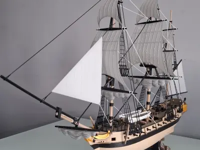 Frigate Model a Hobby and Unique Interior Decoration 3D print model
