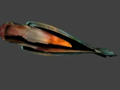 low poly bird Low-poly 3D model