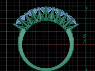 jewelry ring 343 3D print model
