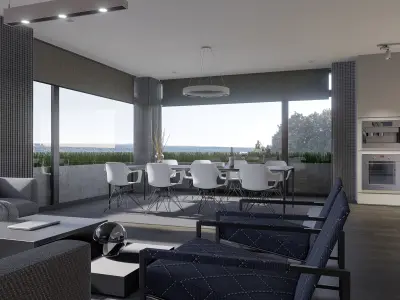 Modern living - B4 3D model