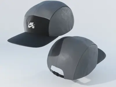 Nike SB Hat Cap 5 panels Low-poly 3D model