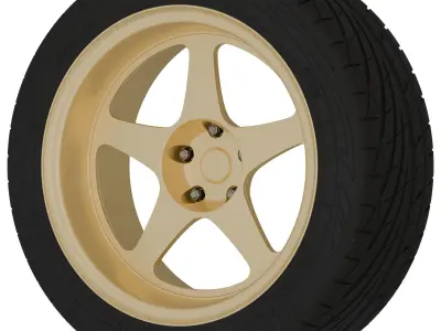 Desmond Regamaster Aftermarket Wheel Low-poly 3D model