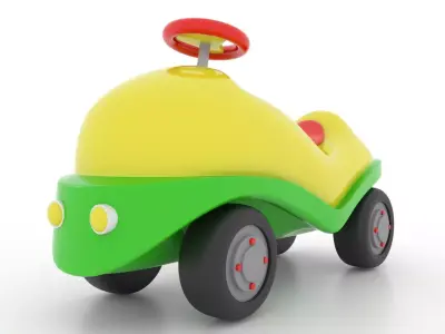 Toy Car Low-poly 3D model