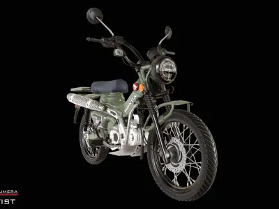 Honda Hunter Cub Low-poly 3D model