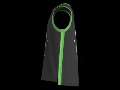 Black Green Basketball Pack Free low-poly 3D model