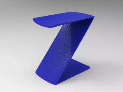 Z Stool Low-poly 3D model