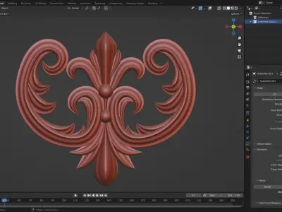 ORNAMENT flower 3D model