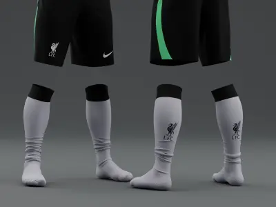 Liverpool 2023 2024 Training Jersey 3D model