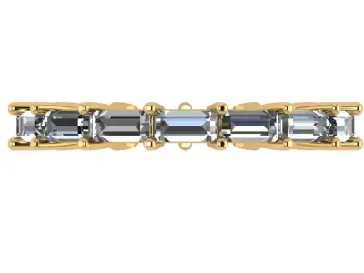 baguette eternity band  3D print model