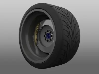 Wheels NISMO LM GT1 Low-poly 3D model