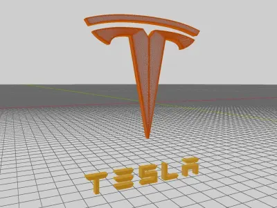 Tesla Logo 3D print model