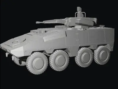 Boxer 8x8 rct30 turret 3D print model