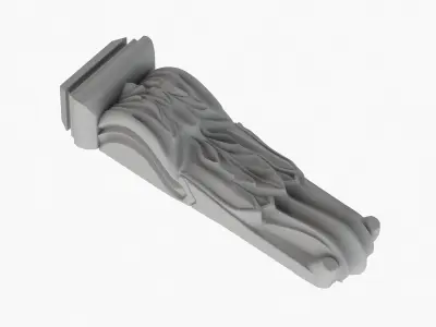 Scroll Corbel 33 3D model
