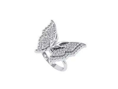 Butterfly Rings 3D print model