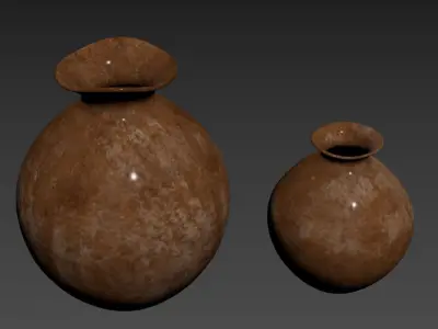 Decorative Aluminum Vase 3D model