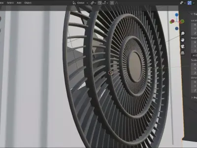 external body heat pump unit redy for render 3D model