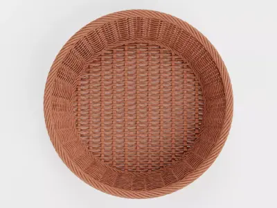 -Wicker Basket- 3D model