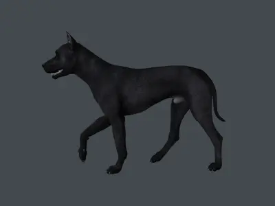 MDOG-004 Walking Animation 3D model