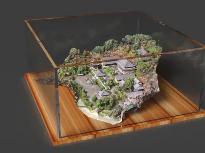 Chinese ancient house   3D model get