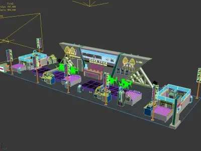 Exhibition - Area - 30X9-3DMAX2012-032 3D model