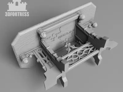 AntiqueGothic Table 1 3D print model