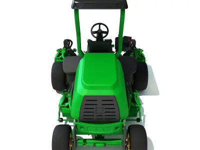 Green Lawn Mower 3D Model 3D model