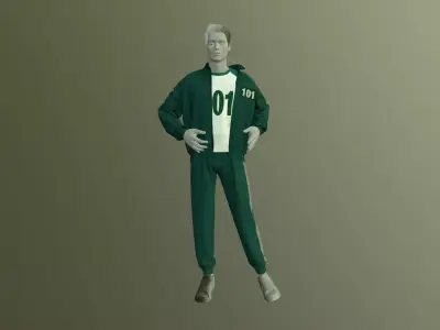 Sport Suit Squid 3D model