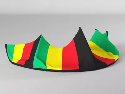 Inflatable Kite for water extreme sport 3D model