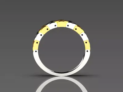 Men rolex STL 3D gold ring  model ror0040 3D print model