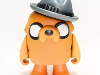  Jake the Dog Gumshoe Adventure Time toy 3D print model