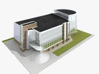 Sport School Building 3D model